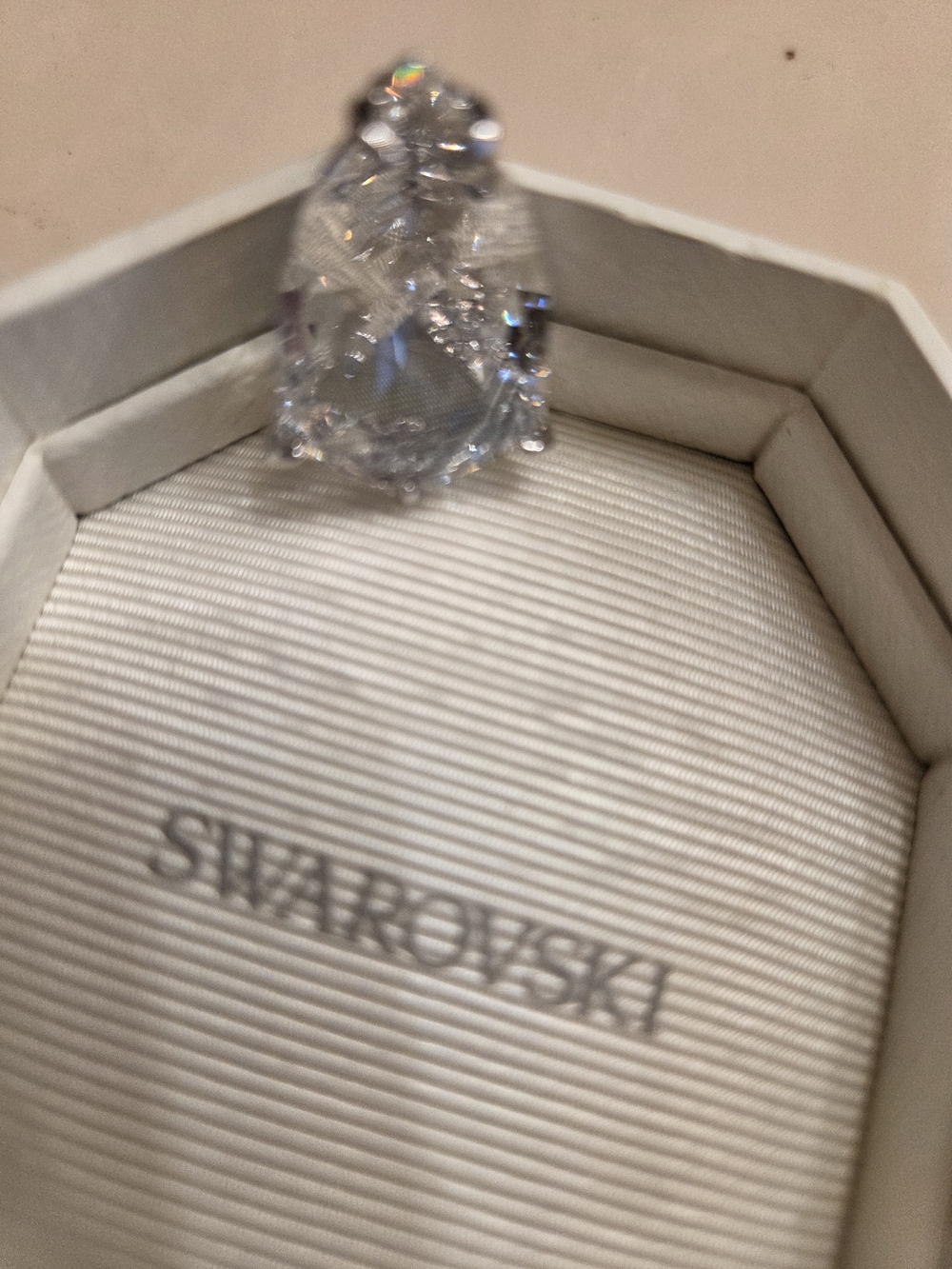 Swarovski Clear Teardrop Crystal Ring